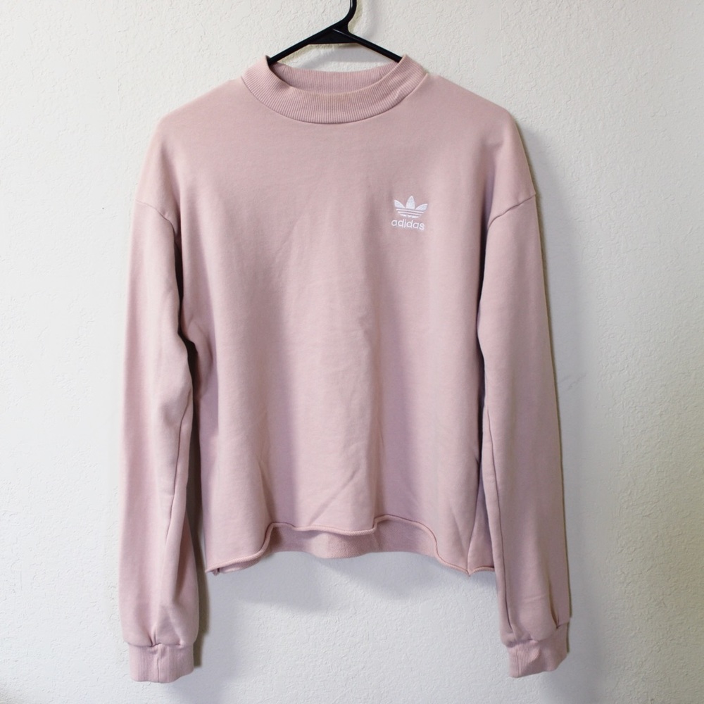 Adidas light pink sweater